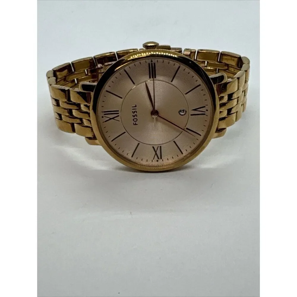 Fossil Jacqueline ES3435 Women's Rose Gold Analog Dial Quartz Wrist Watch JNA344